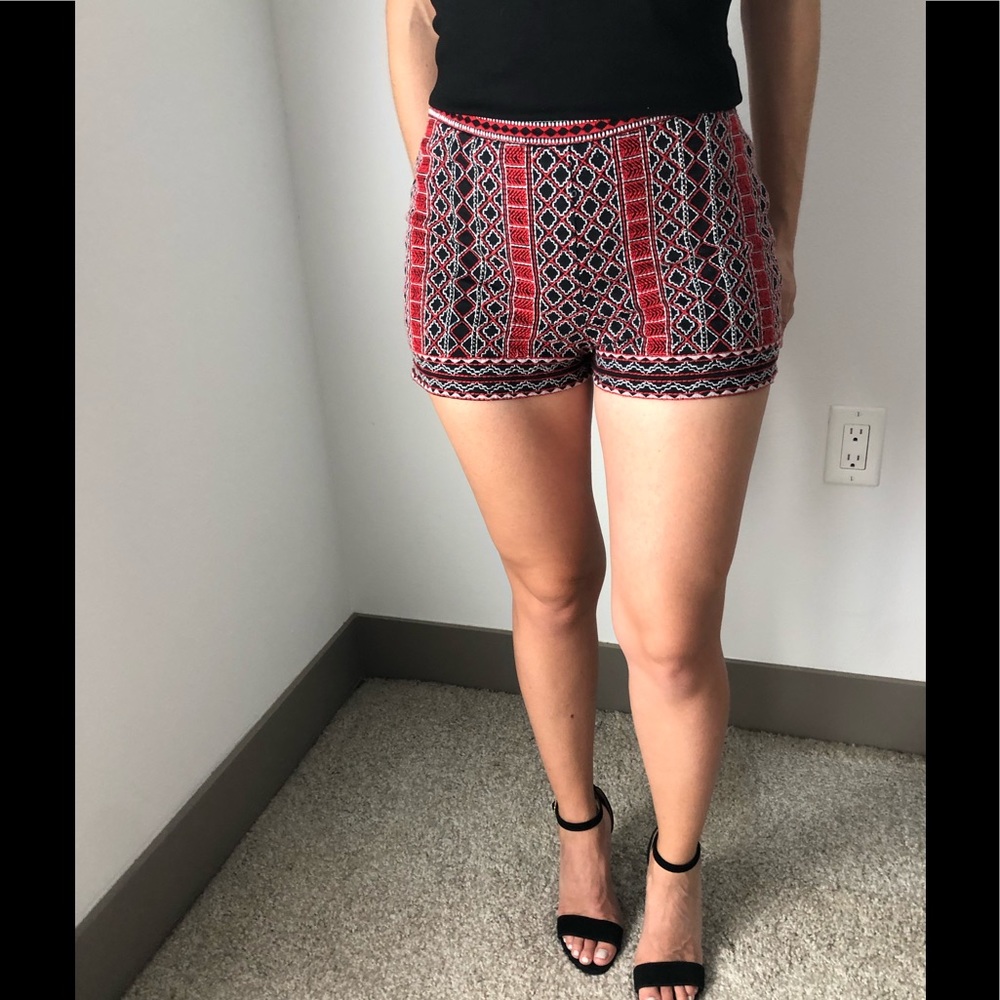 Forever 21 Embroidered Shorts